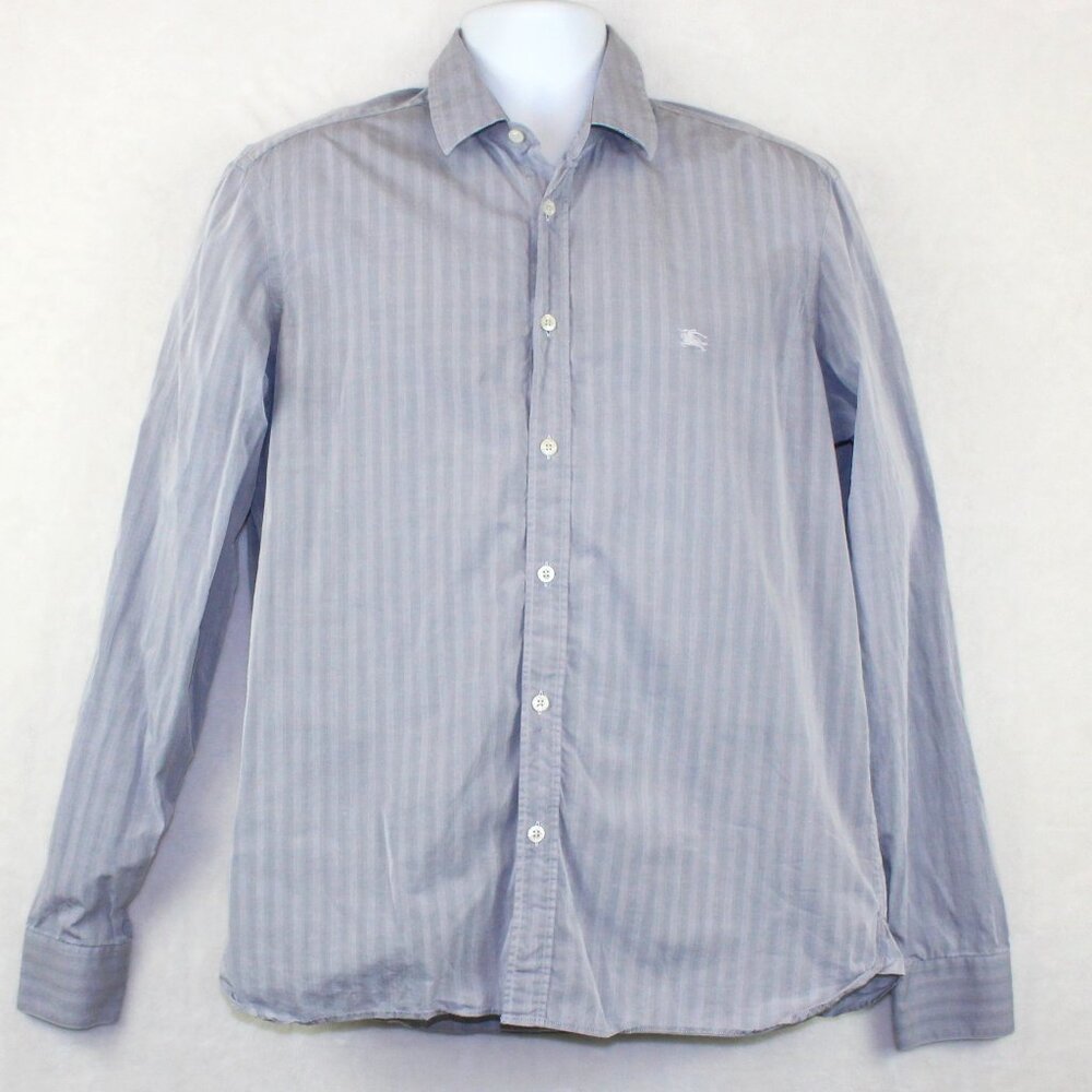 Burberry London Striped Shirt Mens Size 16.5/42 (L)